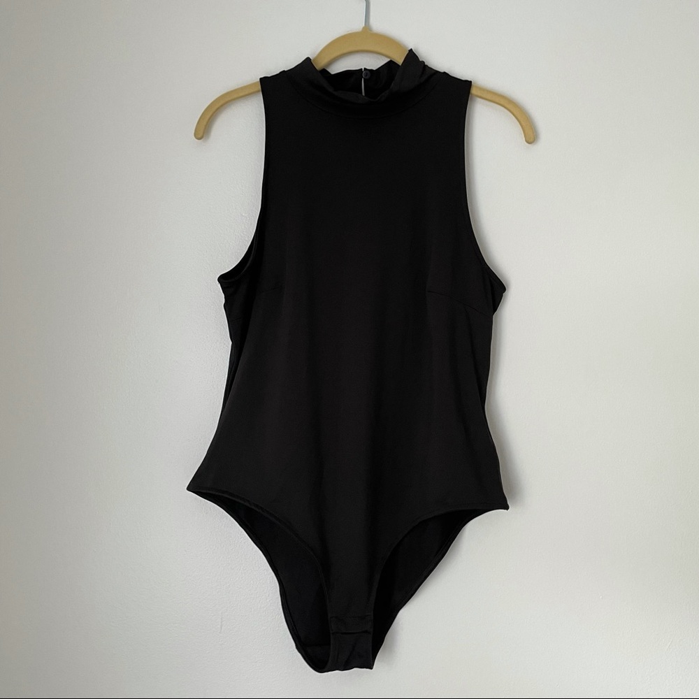 Black High Neck Bodysuit